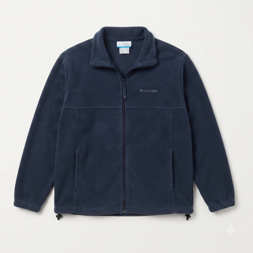 Columbia Mens L Gorpcore Y2K Outdoors Minimalist Full Zip Fleece Sweater Jacket